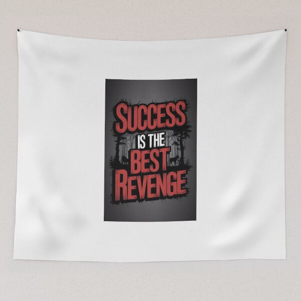 Item preview, Success Is The Best Revenge Motivational Typography designed and sold by LazyGeniusArt.