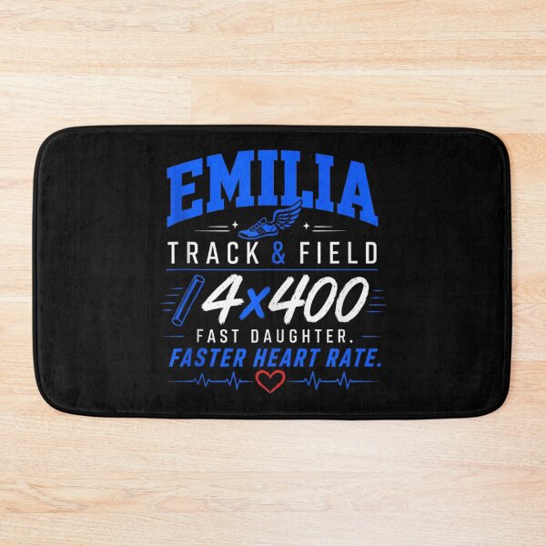 Item preview, Emilia Track And Field 4x400 Relay Fast Daughter Faster Heart Rate designed and sold by Taniyah Gomes.