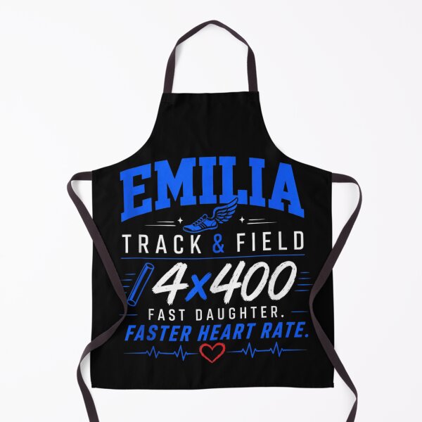 Item preview, Emilia Track And Field 4x400 Relay Fast Daughter Faster Heart Rate designed and sold by Taniyah Gomes.