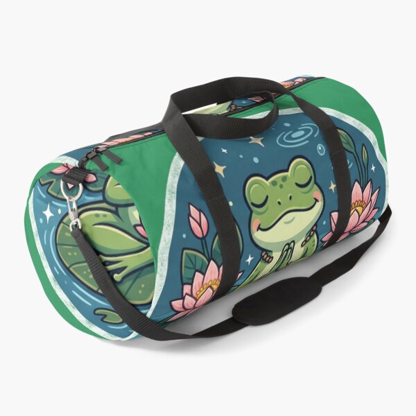 Item preview, Meditating Frog on Lily Pad – Peaceful Lotus Zen Frog Aesthetic designed and sold by ArtsyExplorer.