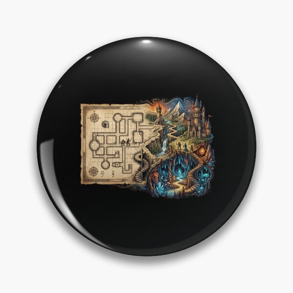 Item preview, The Deep Map Fantasy Dungeon Castle Adventure Design designed and sold by Fenay Designs.