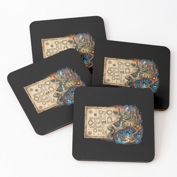 Item preview, The Deep Map Fantasy Dungeon Castle Adventure Design designed and sold by Fenay Designs.