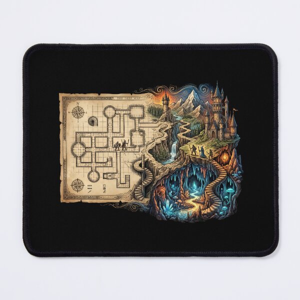 Item preview, The Deep Map Fantasy Dungeon Castle Adventure Design designed and sold by Fenay Designs.