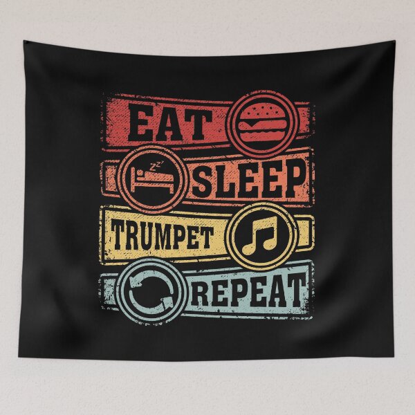 Item preview, Eat Sleep Trumpet Repeat designed and sold by GabbyKash.