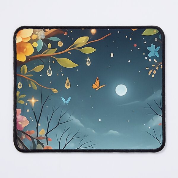 Item preview, Whispers of the Night Forest | Dreamy Floral Silhouette Illustration designed and sold by Y-MOONSTAR.
