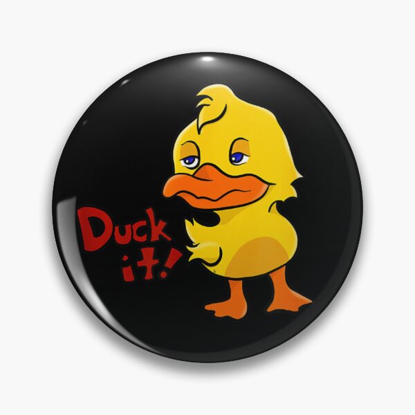 Item preview, Funny Grumpy Yellow Duck Duck It Sarcastic Animal Pun For Moody Days designed and sold by Serene woods.
