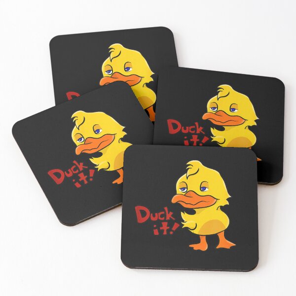 Item preview, Funny Grumpy Yellow Duck Duck It Sarcastic Animal Pun For Moody Days designed and sold by Serene woods.