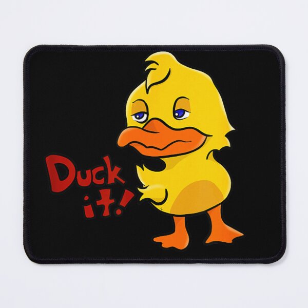 Item preview, Funny Grumpy Yellow Duck Duck It Sarcastic Animal Pun For Moody Days designed and sold by Serene woods.