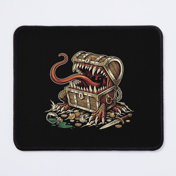 Item preview, Mimic Chest Monster Fantasy Tabletop Adventure Design designed and sold by Fenay Designs.