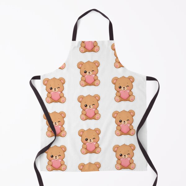 Item preview, Cute Kawaii Teddy Bear Sticker Bear Heart Sticker designed and sold by AONLINE .