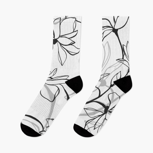 Item preview, Dark Botanical Line Art Pattern – Minimal Floral Aesthetic designed and sold by Barelythere2324.