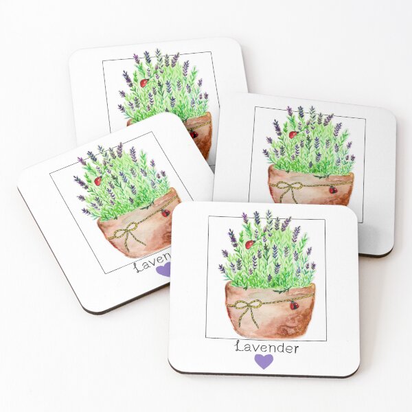 Item preview, Lavender flowers and ladybug  designed and sold by loopofhappynes.