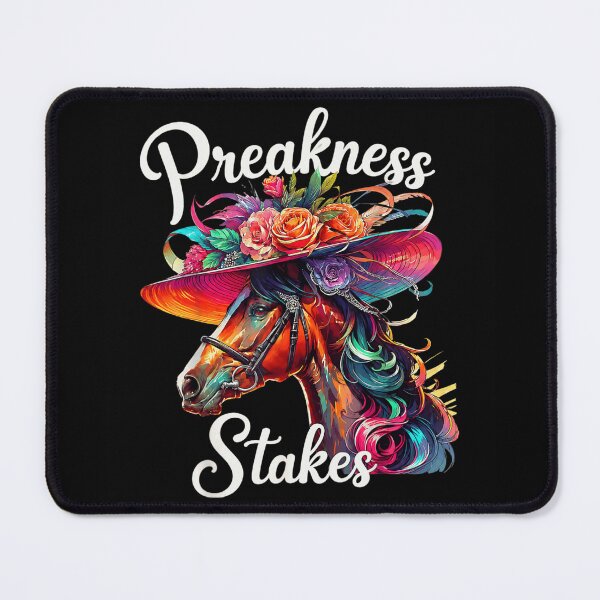 Item preview, Preakness Stakes Floral Horse Colorful Artistic Derby Racing Fan Horse Lover Gift designed and sold by River Silva.
