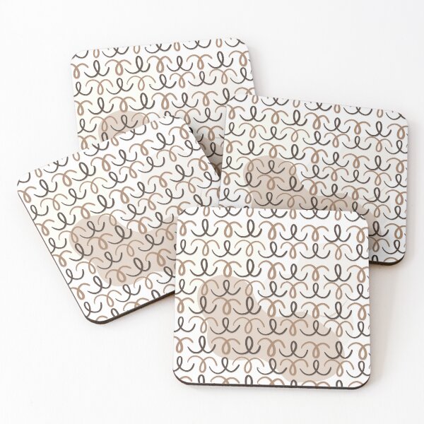 Item preview, Neutral Abstract Loop Pattern – Modern Minimal Boho Design designed and sold by Barelythere2324.
