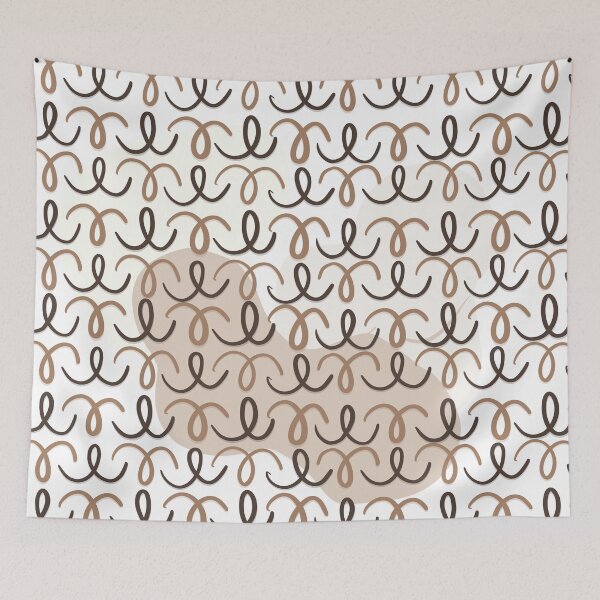 Item preview, Neutral Abstract Loop Pattern – Modern Minimal Boho Design designed and sold by Barelythere2324.