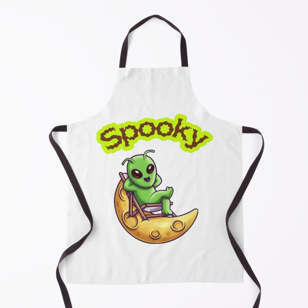 Item preview, Spooky Alien UFO Funny Logo designed and sold by logowannawear.