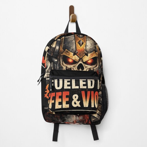 Item preview, Fueled By Coffee & Violence | Grimdark Skull Warrior | designed and sold by DrimitStore.