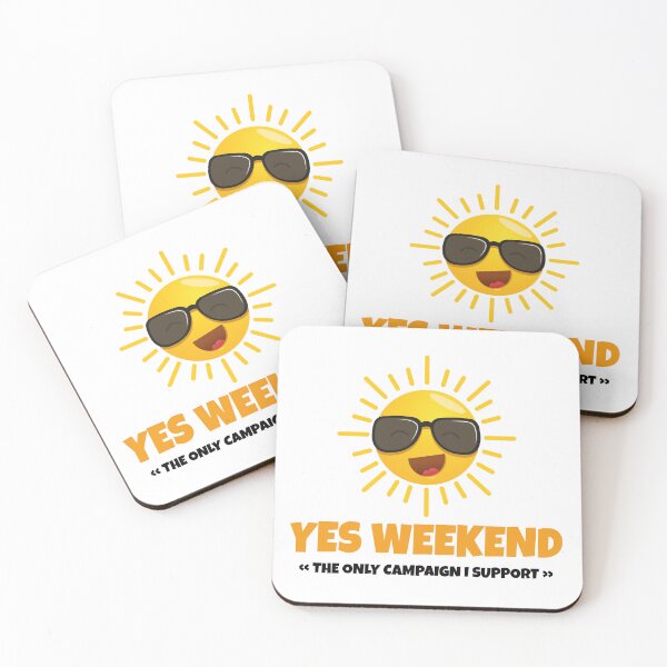 Item preview, Yes Weekend Funny Sun Design – Cool Weekend Lover Parody Art designed and sold by WordPlayStudio.