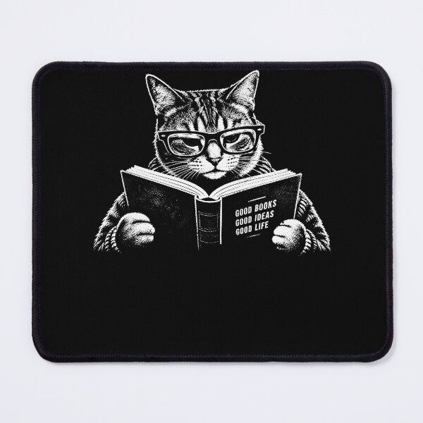 Item preview, Bookish Cat Reading – Good Books Good Ideas Good Life designed and sold by PosiMCreations.
