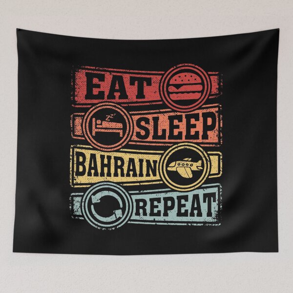 Item preview, Eat Sleep Bahrain Repeat designed and sold by GabbyKash.