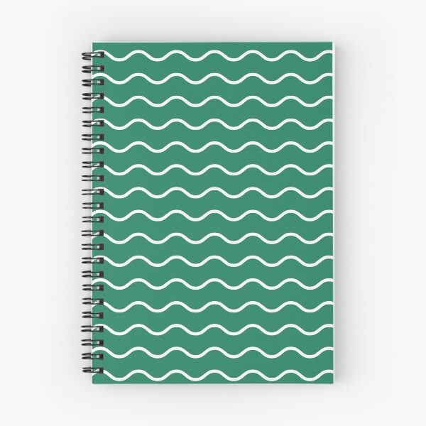 Item preview, Green And White Waves Pattern designed and sold by pattern-archive.