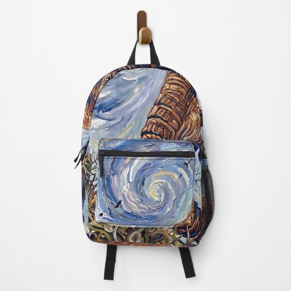 Item preview, Impressionist African Elephant with Swirling Sky Painting designed and sold by WojcikDesigners.
