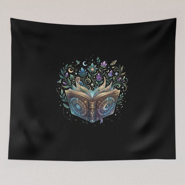Item preview, Magical Spellbook Botanical Fantasy RPG Design designed and sold by Fenay Designs.