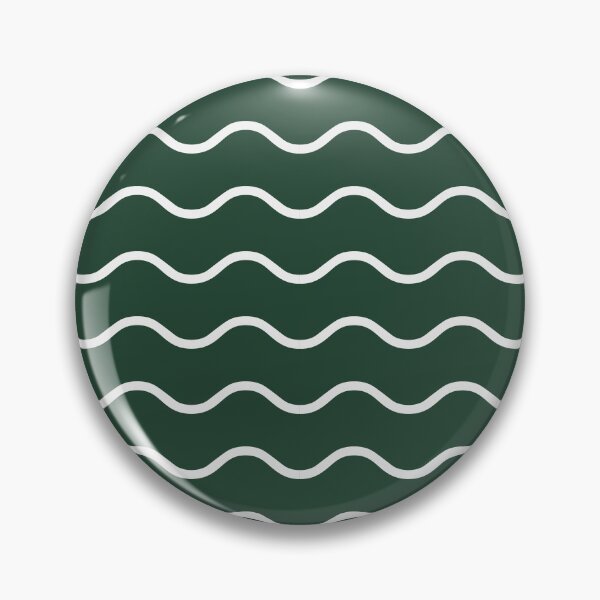 Item preview, Forest Green And White Waves Pattern designed and sold by pattern-archive.