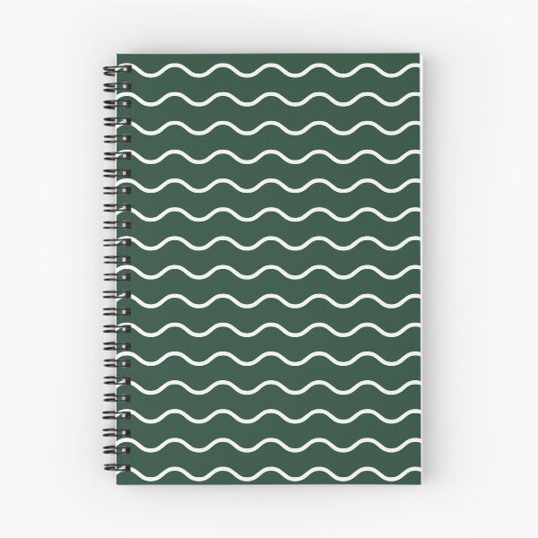 Item preview, Forest Green And White Waves Pattern designed and sold by pattern-archive.