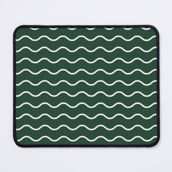 Item preview, Forest Green And White Waves Pattern designed and sold by pattern-archive.