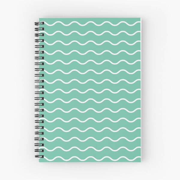 Item preview, Pastel Green And White Waves Pattern designed and sold by pattern-archive.