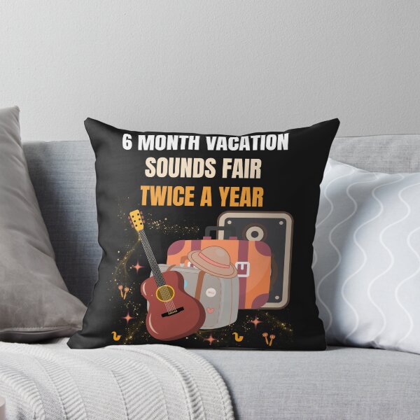 Item preview, 6 Month Vacation Sounds Fair Twice A Year Funny Guitar Vacation Design designed and sold by Joyful-Pixel.