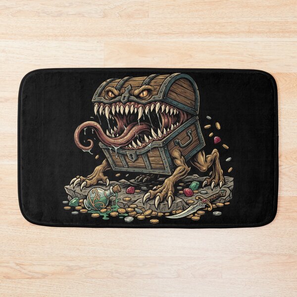 Item preview, Mimic Treasure Chest Monster Fantasy RPG Art designed and sold by Fenay Designs.