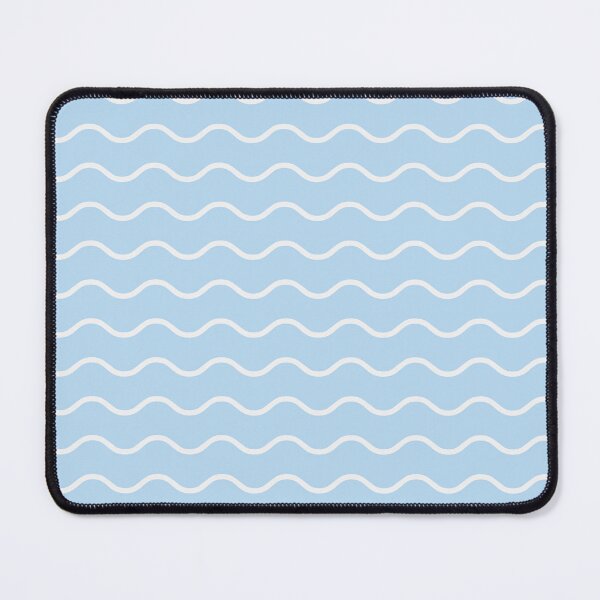 Item preview, Ice Blue And White Waves Pattern designed and sold by pattern-archive.