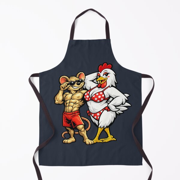 Item preview, Funny Mouse And Chicken Cartoon Humor T Shirt Design designed and sold by BROHLine Studio.
