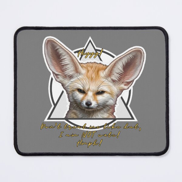 Item preview, Sassy Fennec Fox "I Am Not Cute" Cute Sticker designed and sold by mackyartsstudio.