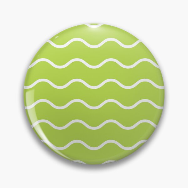 Item preview, Lime And White Waves Pattern designed and sold by pattern-archive.