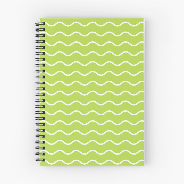 Item preview, Lime And White Waves Pattern designed and sold by pattern-archive.
