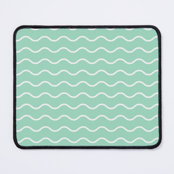 Item preview, Mint And White Waves Pattern designed and sold by pattern-archive.