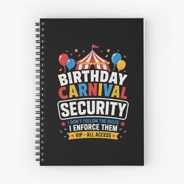 Item preview, Birthday Carnival Security Funny Party Design designed and sold by BunBuntheDog-.