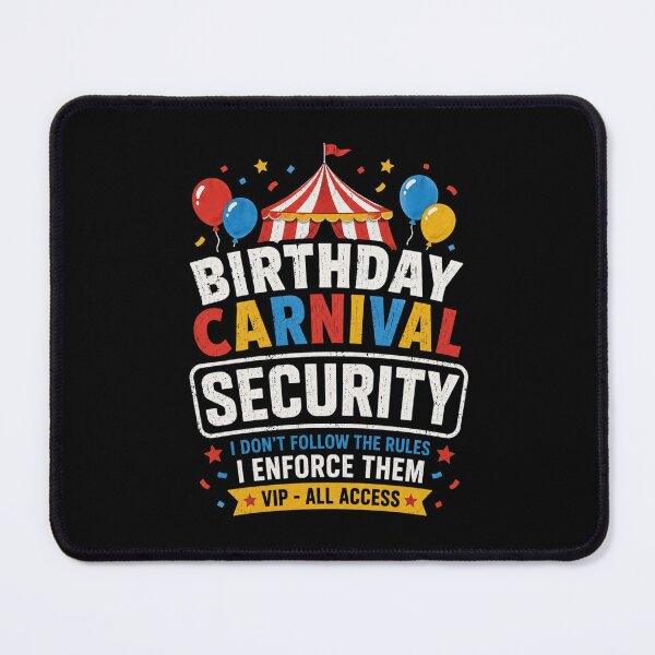 Item preview, Birthday Carnival Security Funny Party Design designed and sold by BunBuntheDog-.