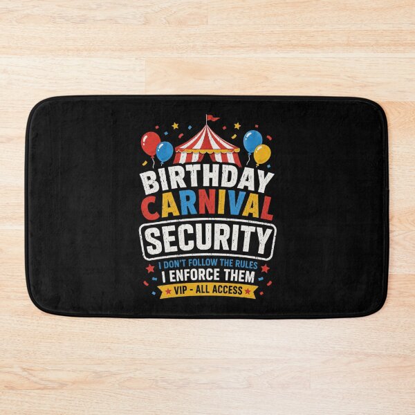 Item preview, Birthday Carnival Security Funny Party Design designed and sold by BunBuntheDog-.