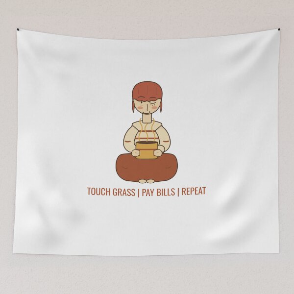 Item preview, Touch Grass | Pay Bills | Repeat  designed and sold by The Quiet Thicket.