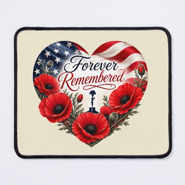 Item preview, Forever Remembered Memorial Day Poppy Tribute designed and sold by MythicCotton.