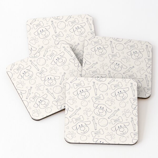 Item preview, Dog lover pattern with pawprints and hearts designed and sold by OhNoNotAgain42.