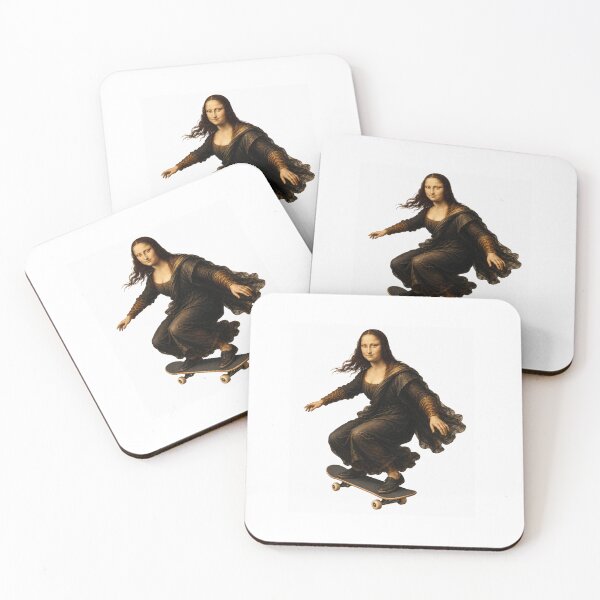 Item preview, Mona Lisa Skateboarding designed and sold by Unreasonableart.