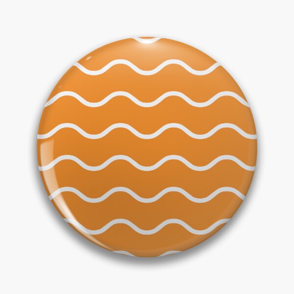 Item preview, Orange And White Waves Pattern designed and sold by pattern-archive.
