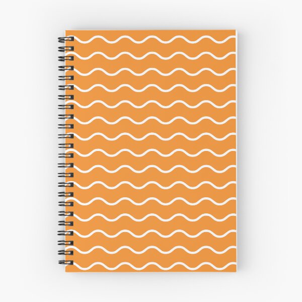 Item preview, Orange And White Waves Pattern designed and sold by pattern-archive.