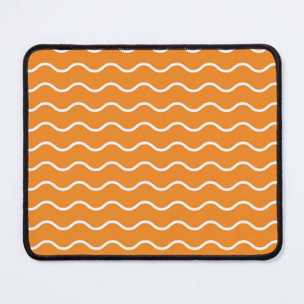 Item preview, Orange And White Waves Pattern designed and sold by pattern-archive.