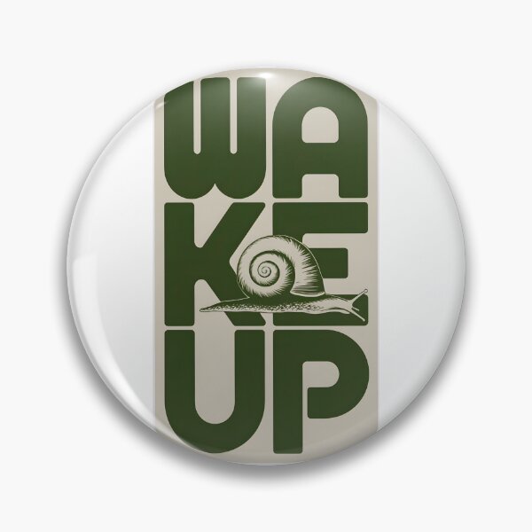 Item preview, Vintage Wake Up Snail Graphic Design designed and sold by LazyGeniusArt.